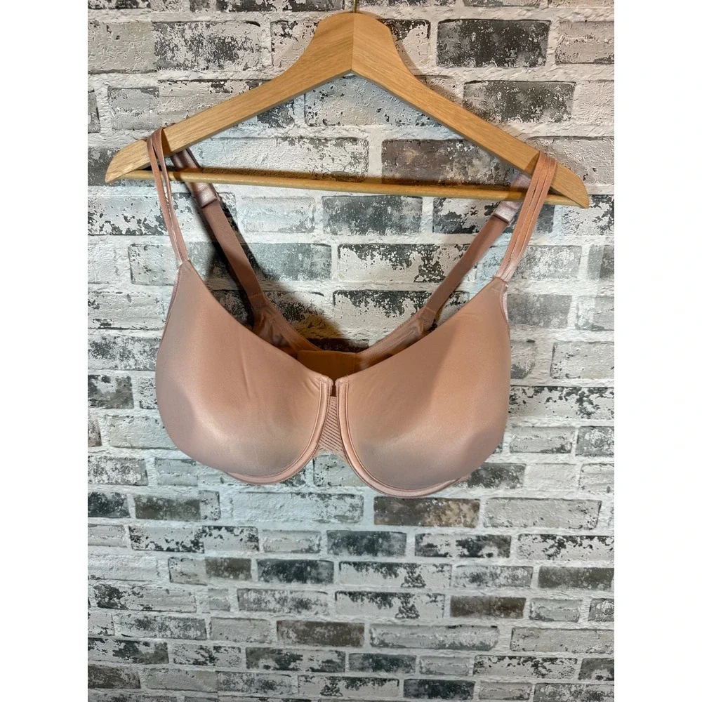 Soma Cooling Full Coverage Bra‎ Womens 36G Rose Dust Underwire Ribbed
